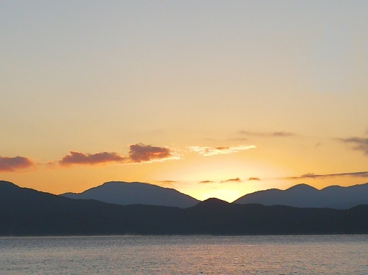Sunrise at Lugu Lake